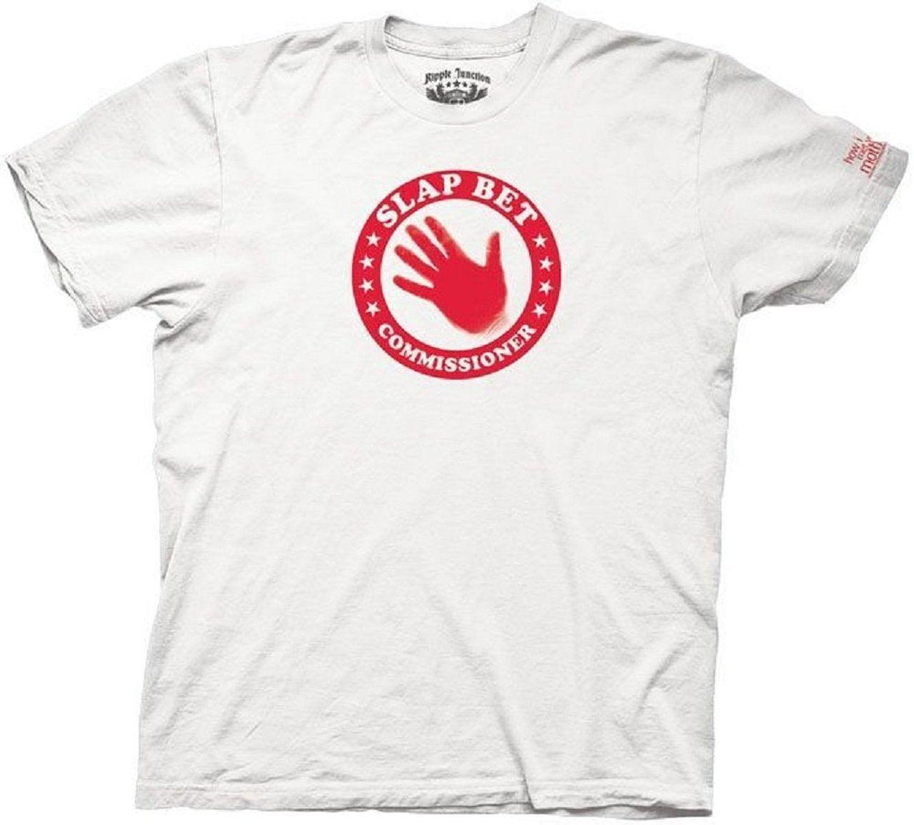 Slap Bet Commissioner White T Shirt