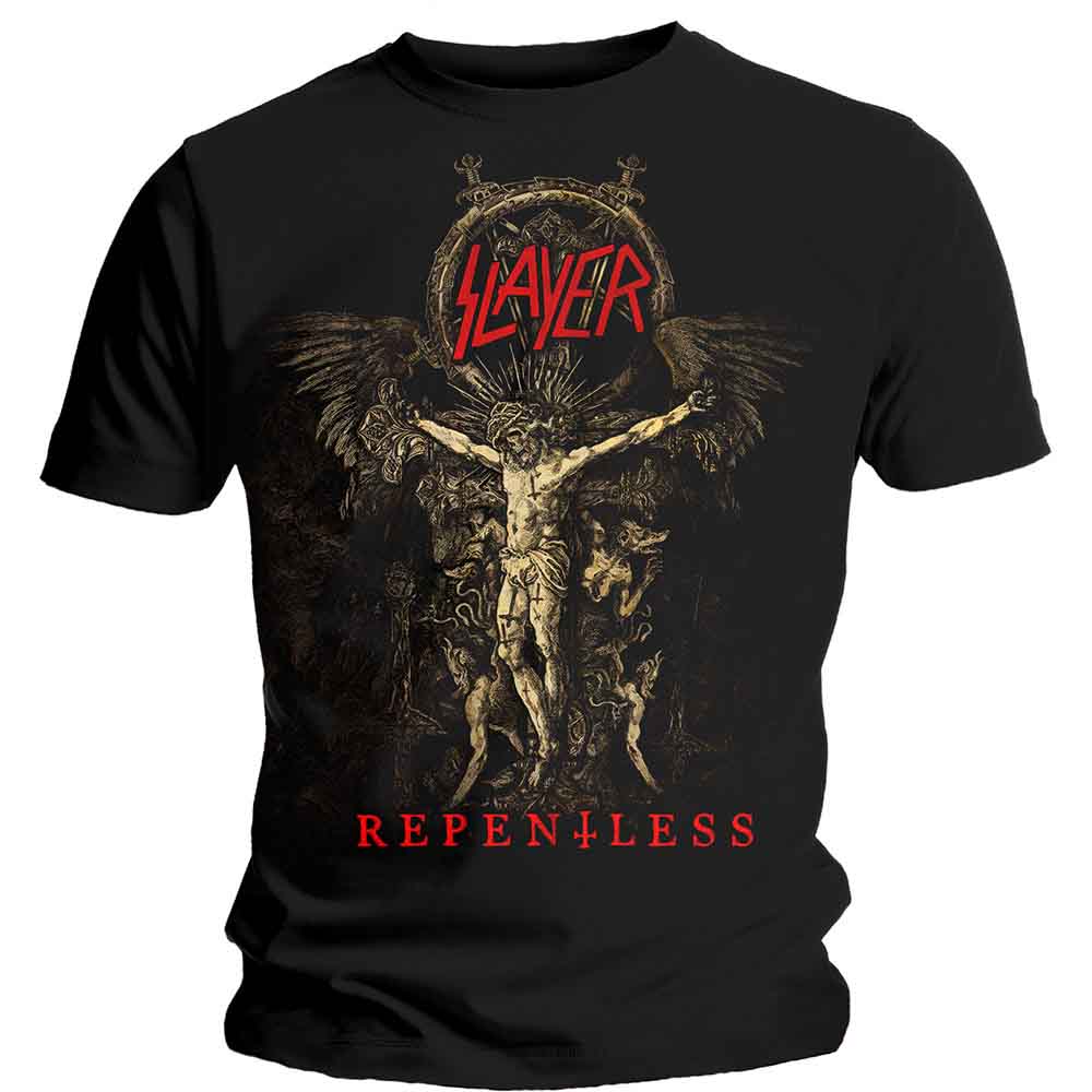 SLAYER Cruciform Skeletal Mens T Shirt