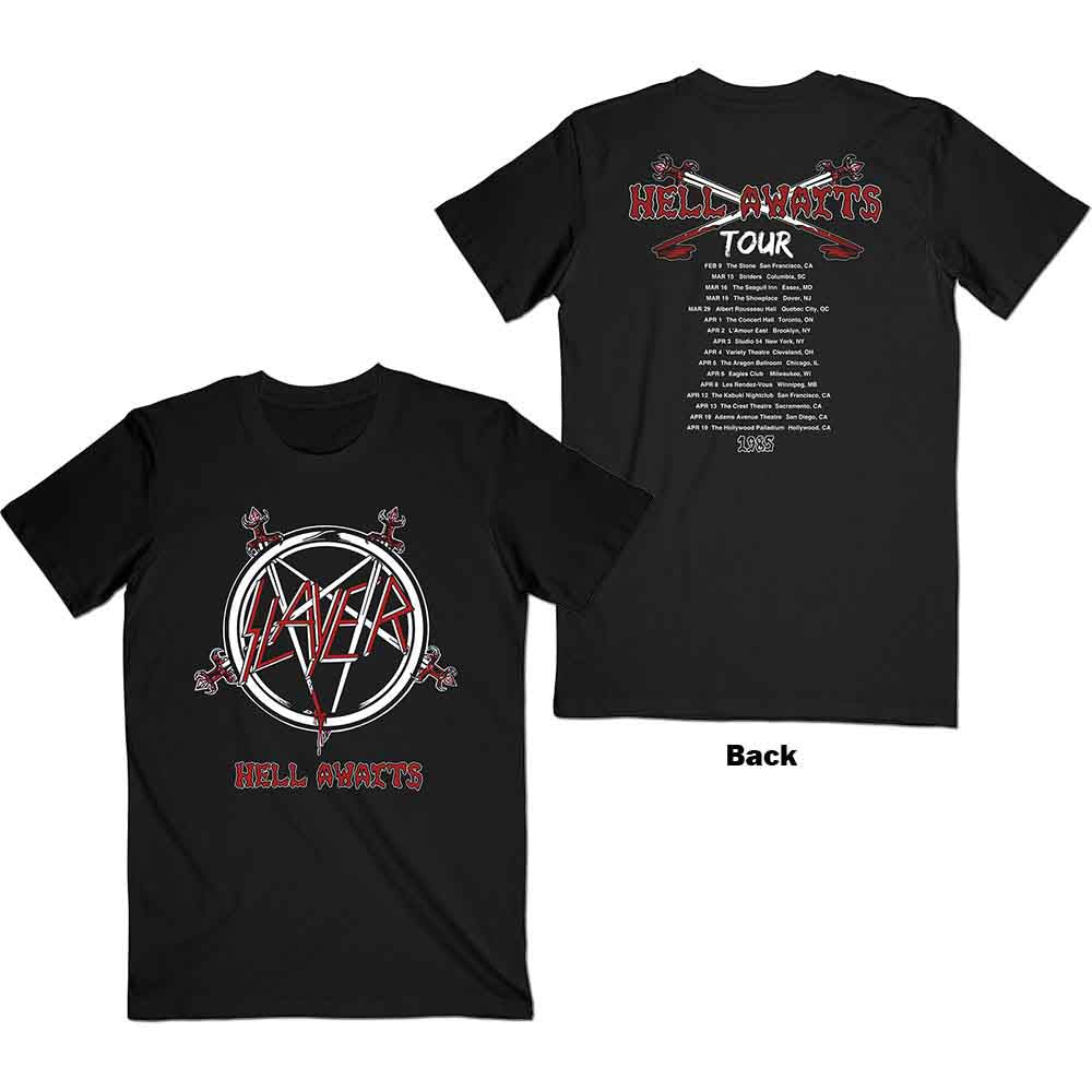 SLAYER Hell Awaits Tour Mens T Shirt
