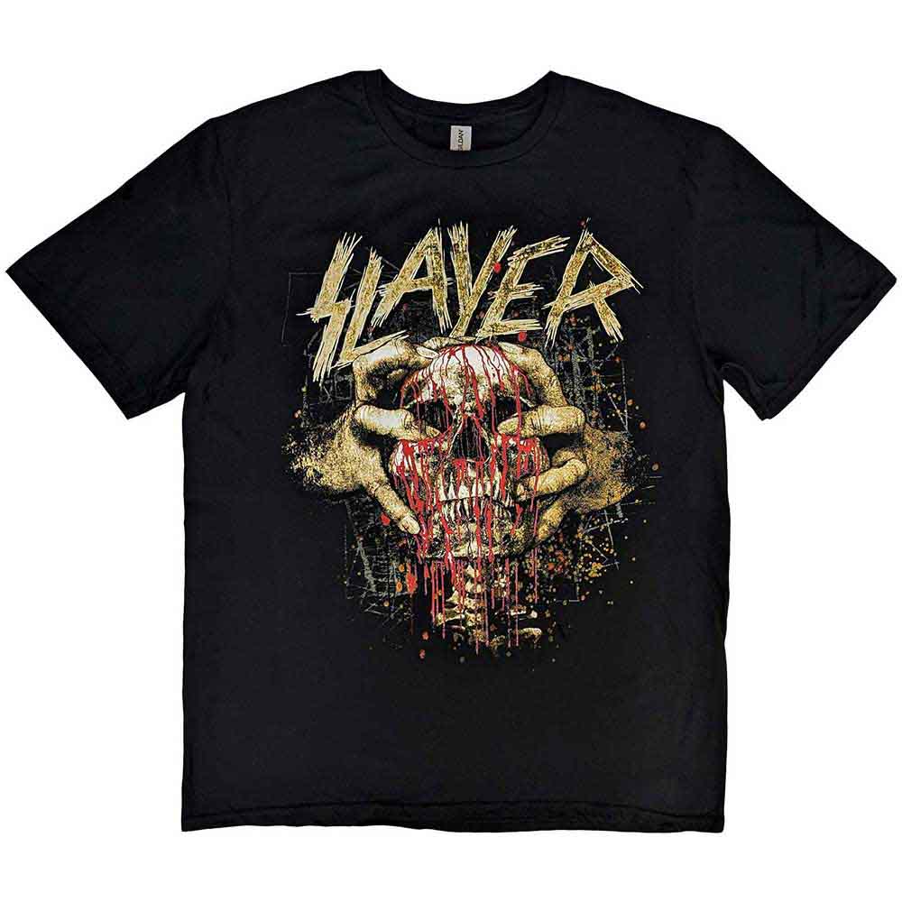 SLAYER Skull Clench Mens T Shirt