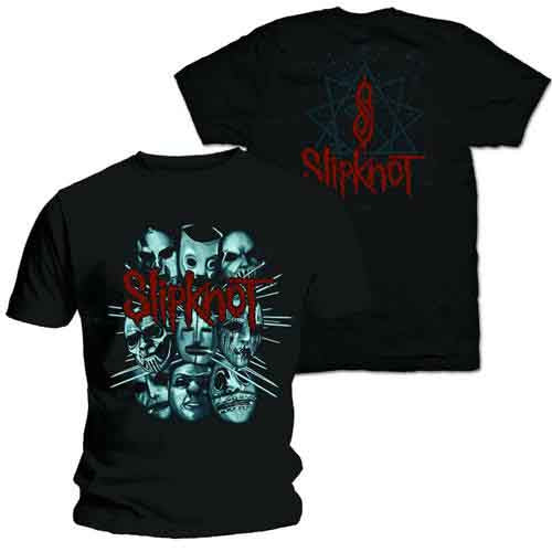 Slipknot Masks 2 Mens T Shirt