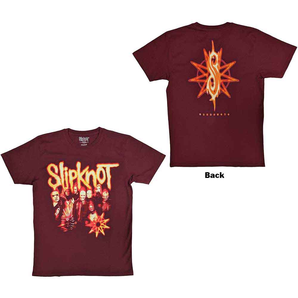 Slipknot The End So Far Group Photo Tribal S Nonogram Mens T Shirt