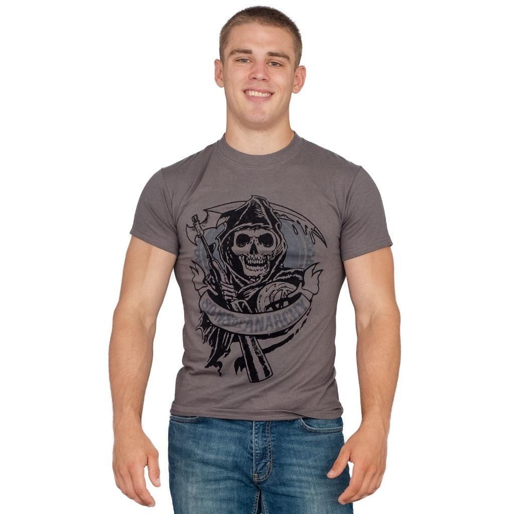 SOA Velvet Flocked Gear Logo T Shirt