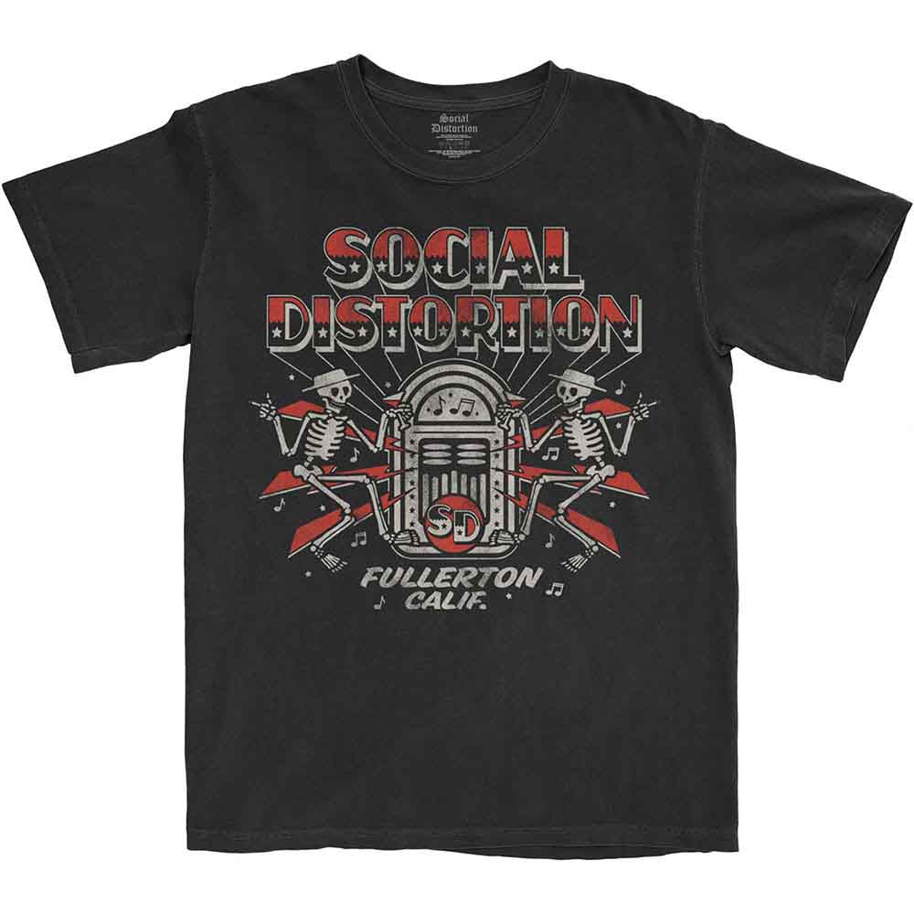 Social Distortion Jukebox Skelly Mens T Shirt