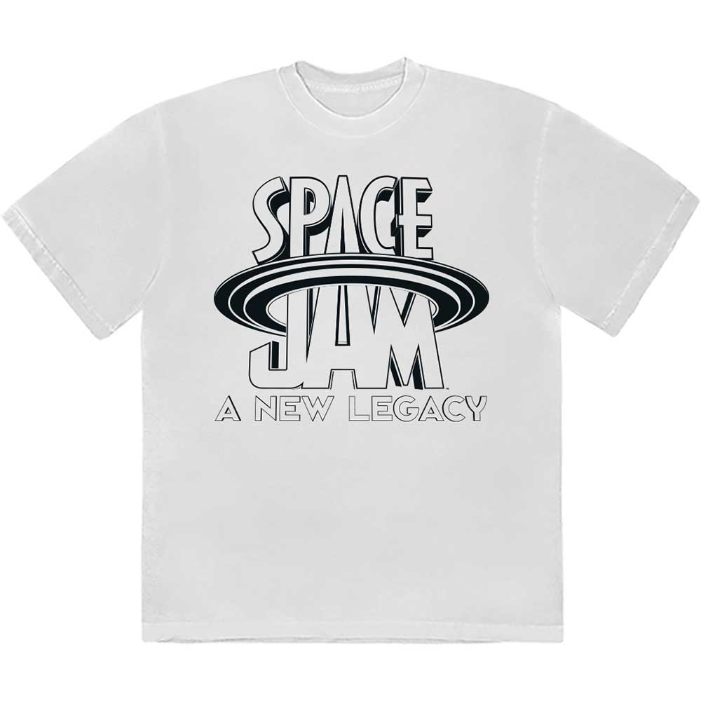 Space Jam B&W Logo Mens T Shirt