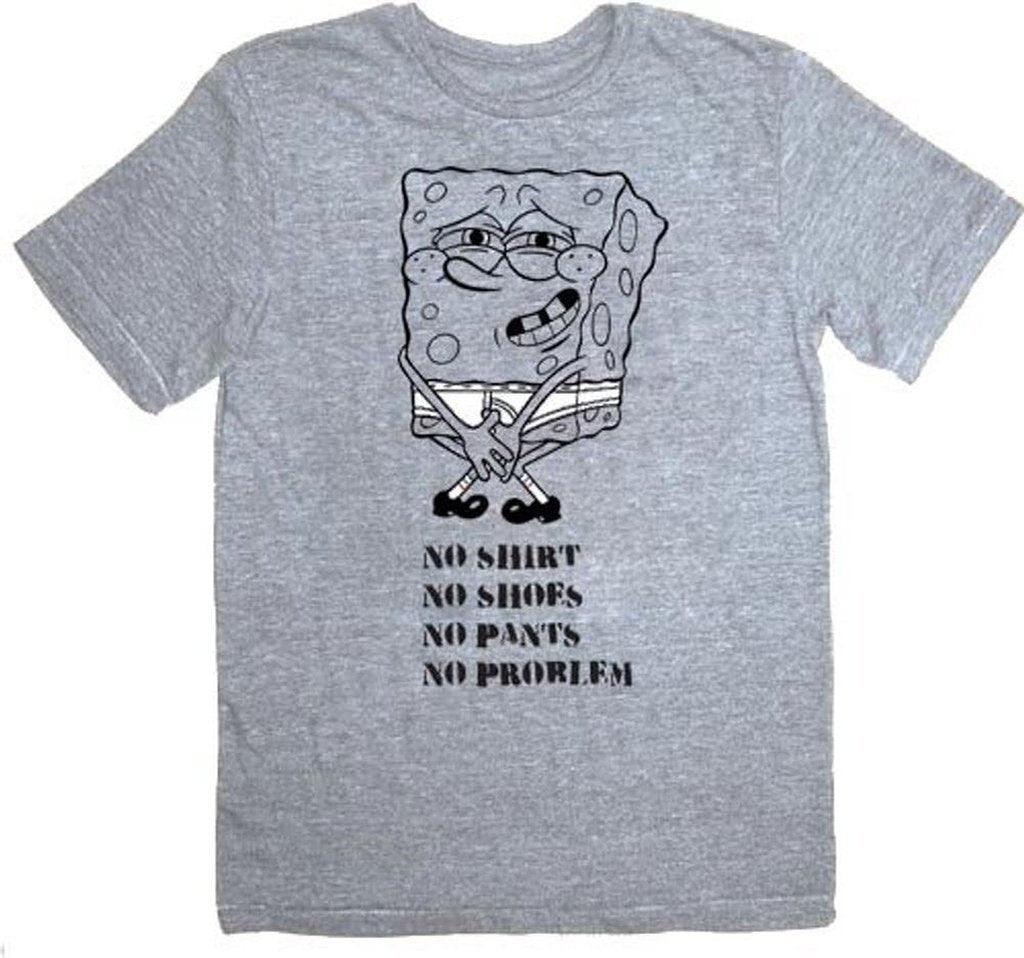 Spongebob Squarepants No Problem T Shirt Tee