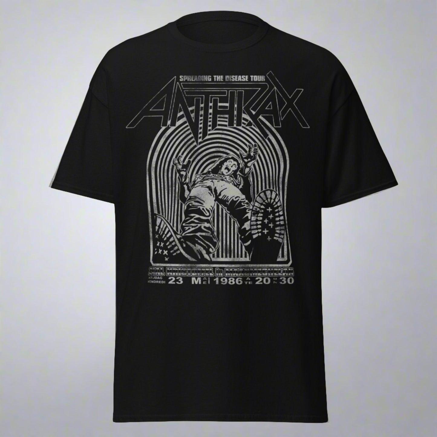 Anthrax - 1986 Tour Jumbo Print Mens T Shirt