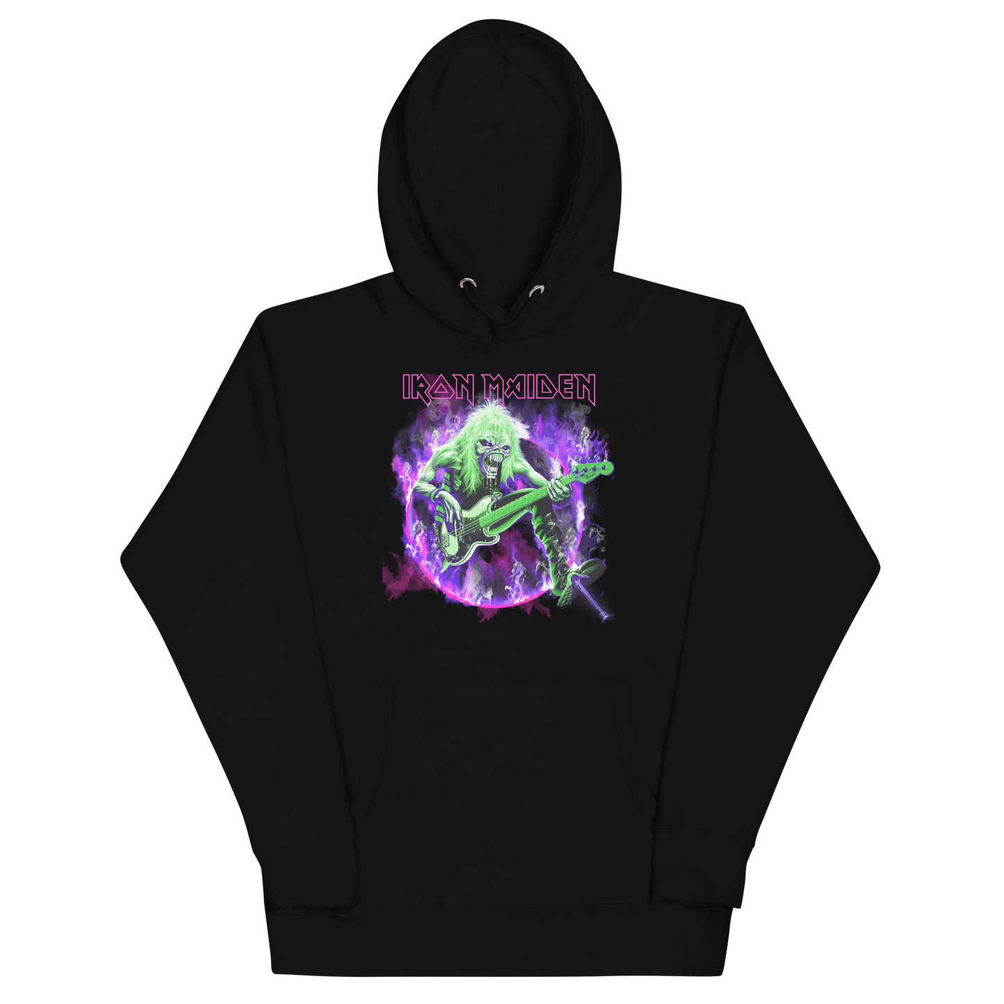 Iron Maiden Purple Guitar Classic Hoodie