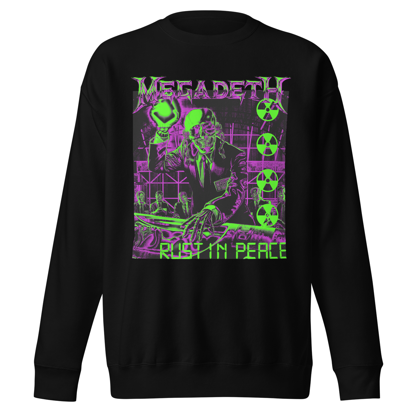 Megadeth Neon Rust Jumbo Print Sweatshirt
