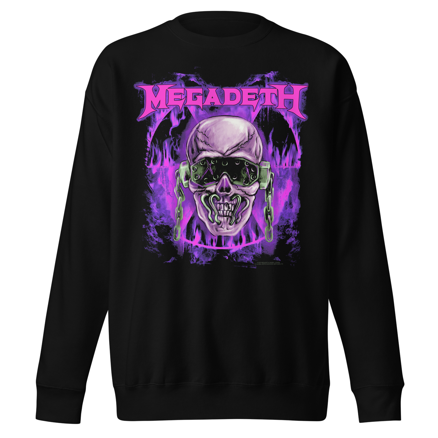 Megadeth Purple Nuclear Jumbo Print Sweatshirt