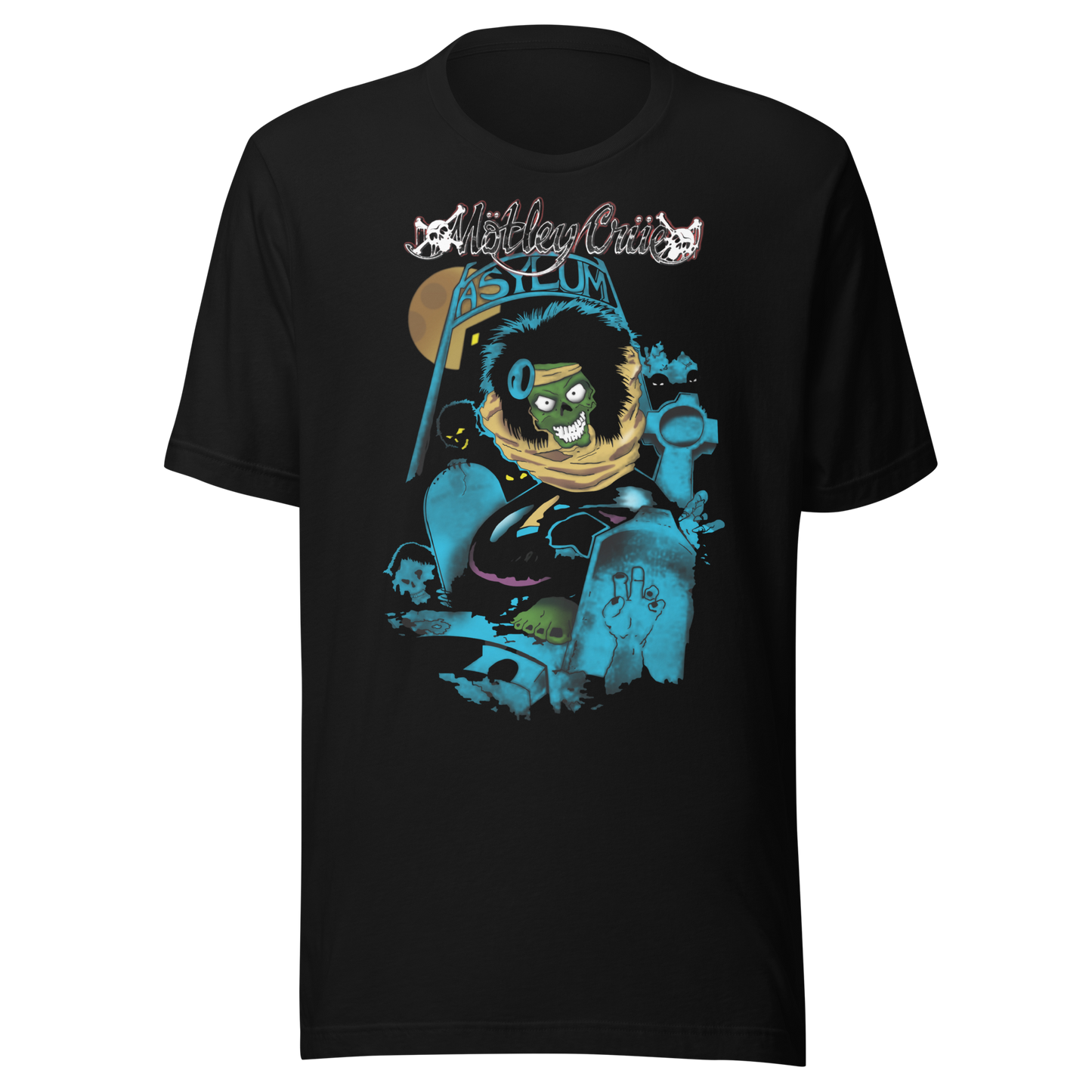 Motley Crue Asylum Vintage Mens T Shirt