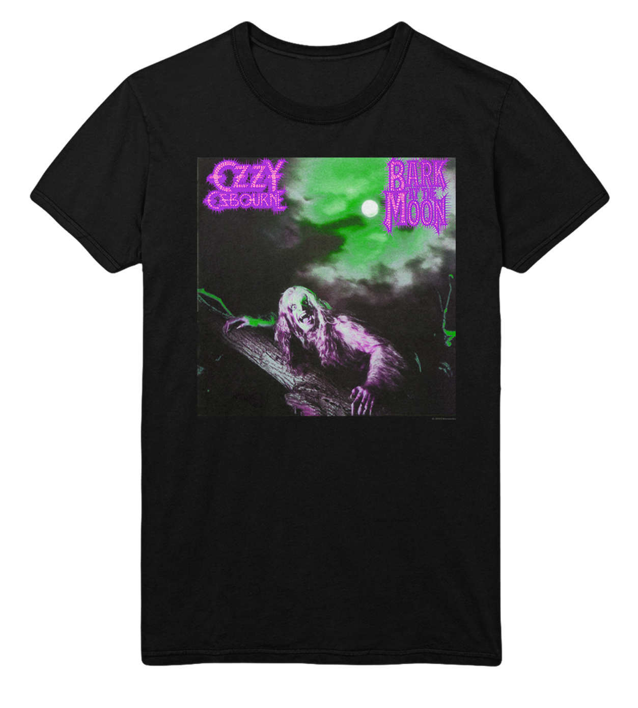Ozzy Osbourne Neon Bark Jumbo Print Mens T Shirt