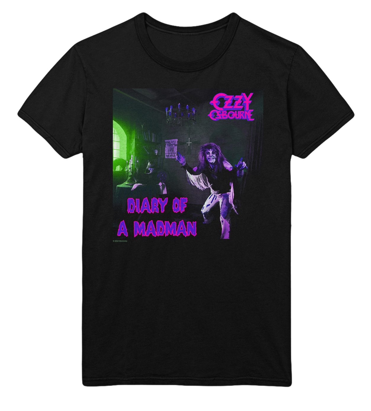 Ozzy Osbourne Purple Diary Jumbo Print Mens T Shirt