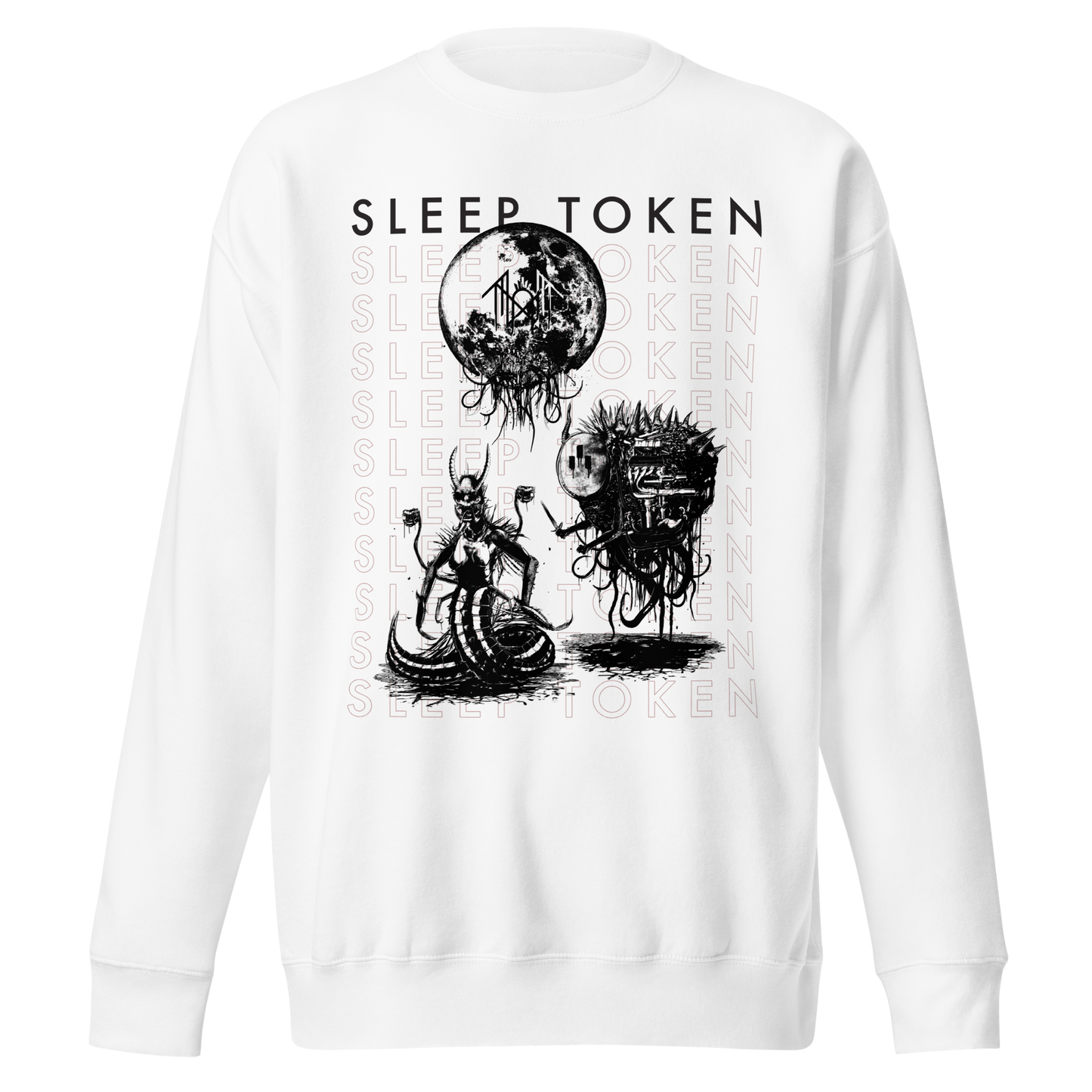 Sleep Token Take Me Back Jumbo Print Sweatshirt