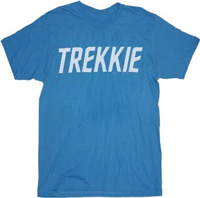Star Trek Trekkie Turquoise Blue Adult T Shirt