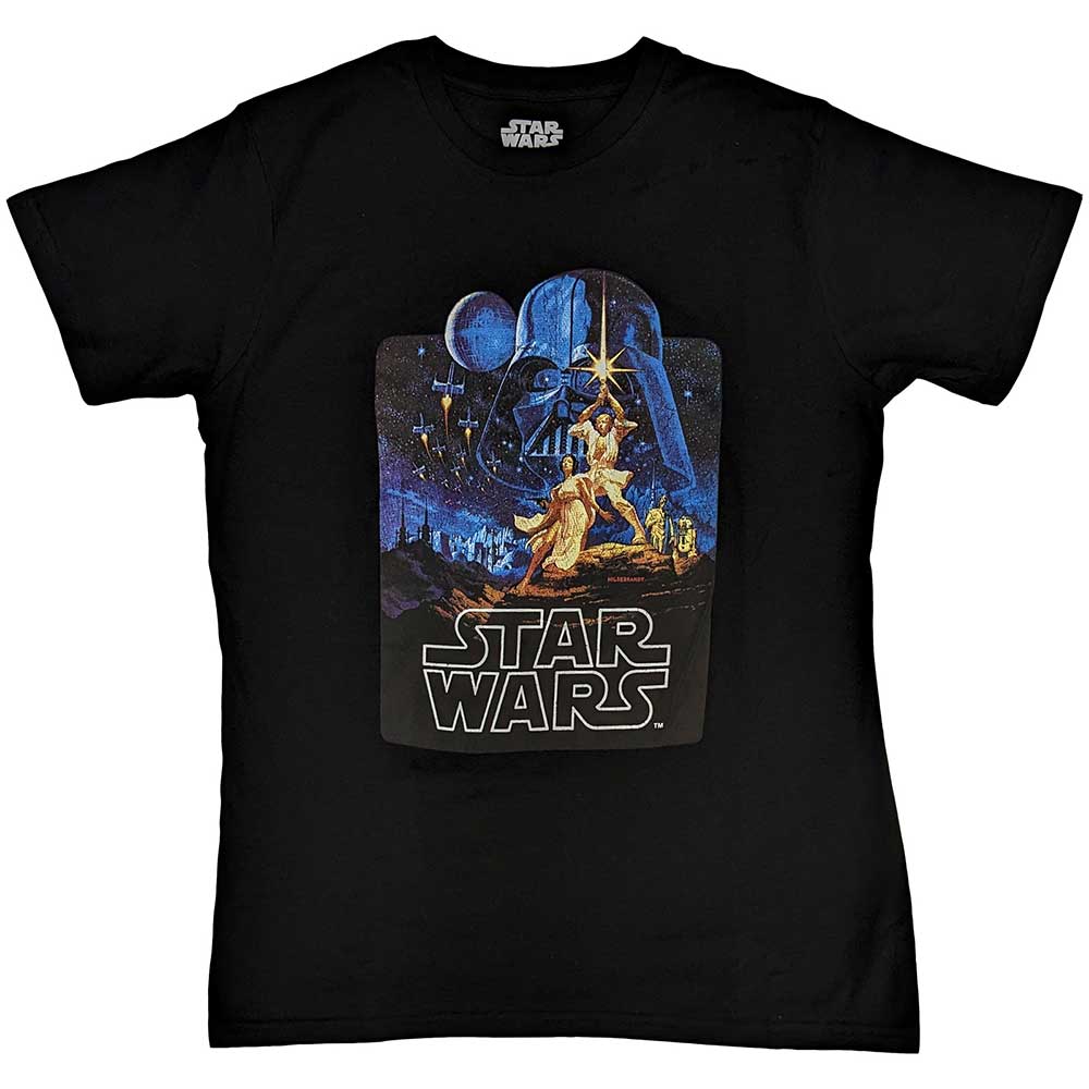 Star Wars A New Hope Poster Mens T Shirt
