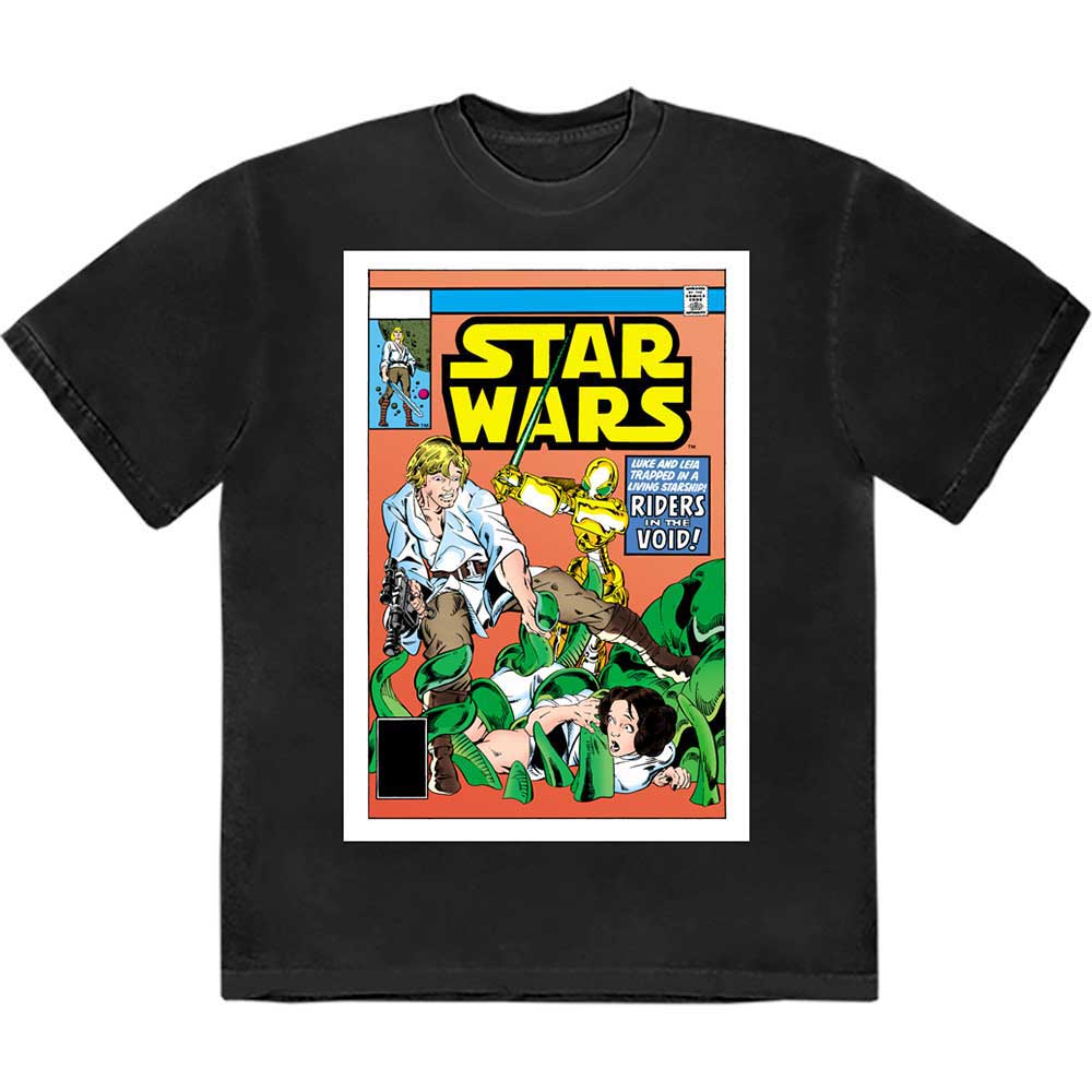 Star Wars Luke & Leia Comic Cover Mens T Shirt