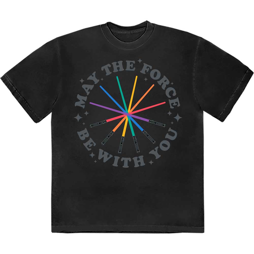 Star Wars Rainbow Sabers Mens T Shirt
