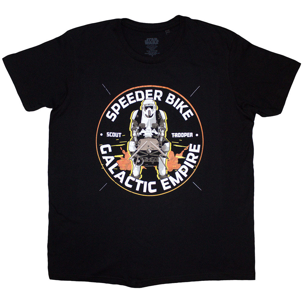 Star Wars Speeder Bike Galactic Empire Mens T Shirt