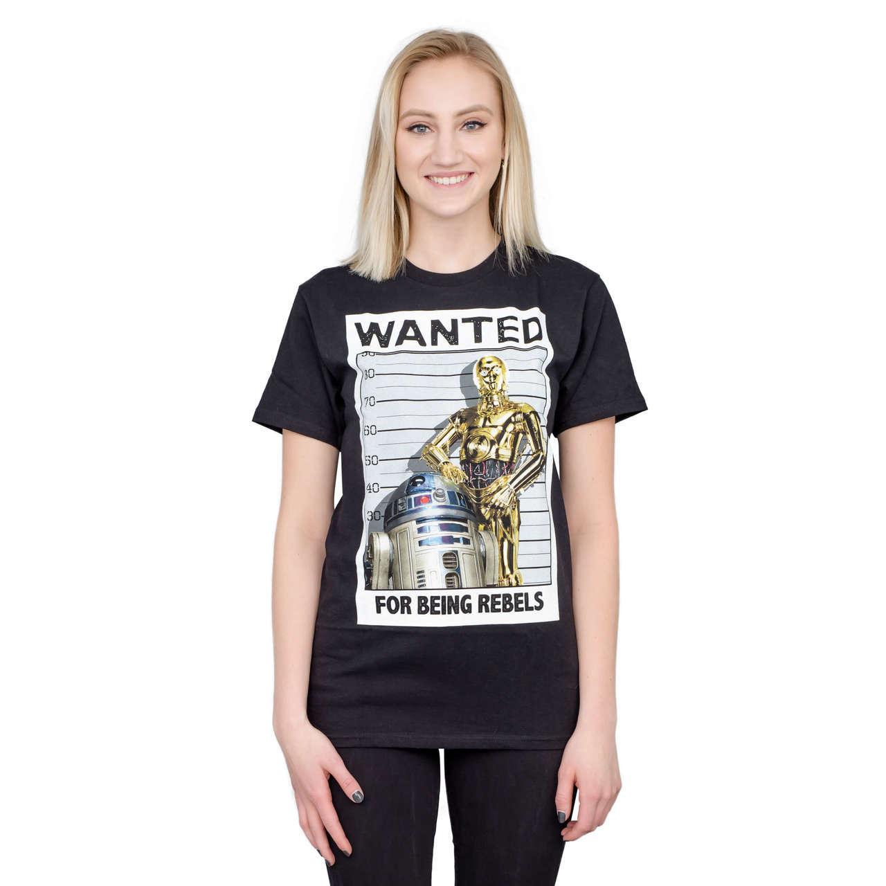 Star Wars Wanted For Being Rebels T Shirt Tee