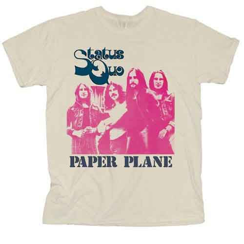 Status Quo Paper Plane Mens T Shirt