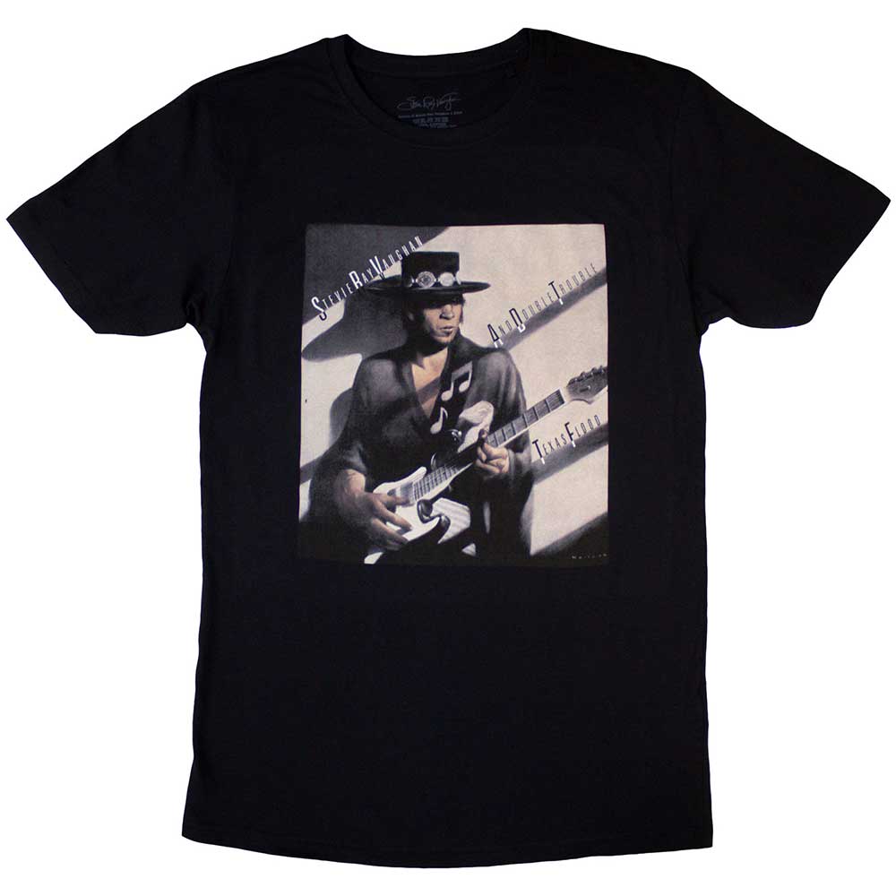 Stevie Ray Vaughan Texas Flood Album Cover Mens T Shirt