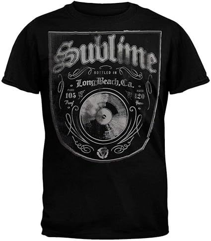Sublime LBC Bottled in Long Beach Record Mens T Shirt Black