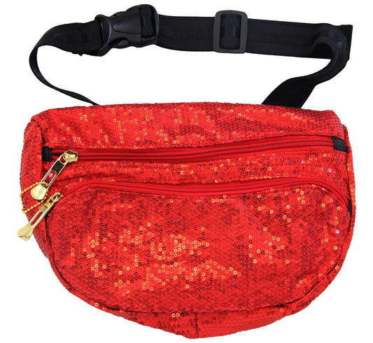 Sun Drop Citrus Soda Red Sequin Waist Bag