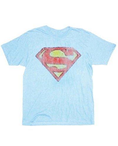 Superman Logo Distressed T Shirt