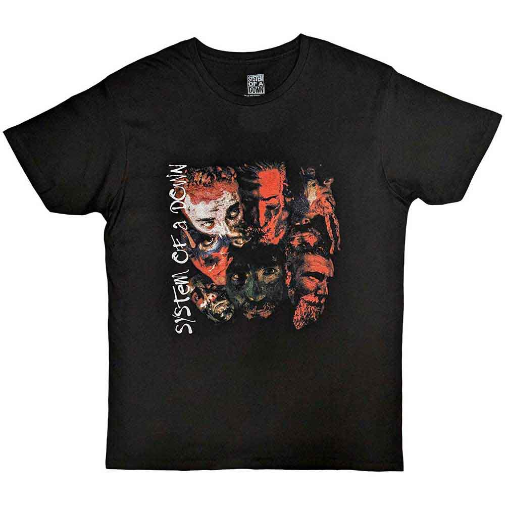 System Of A Down Painted Faces Mens T Shirt