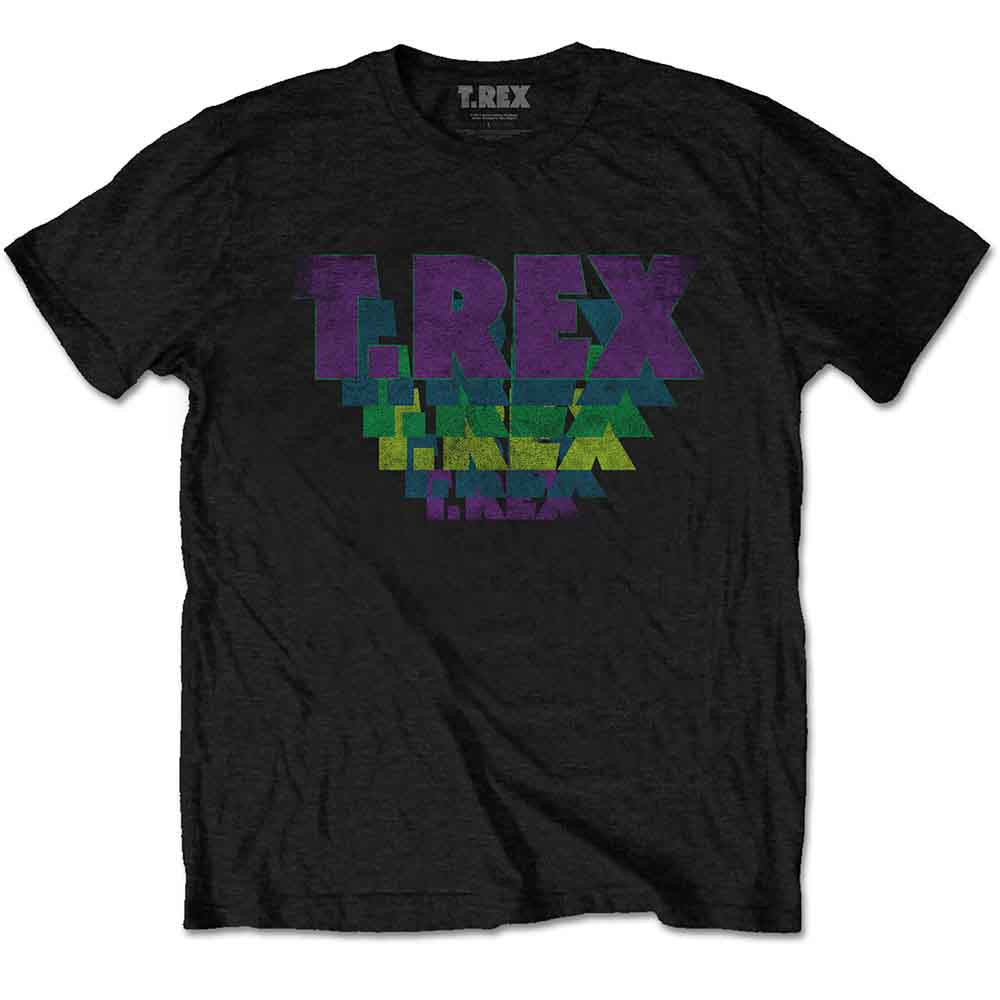 T-rex Stacked Logo Mens T Shirt