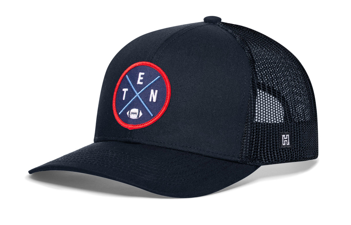 Tennessee Trucker Haka Hat Black TEN X Football Snapback