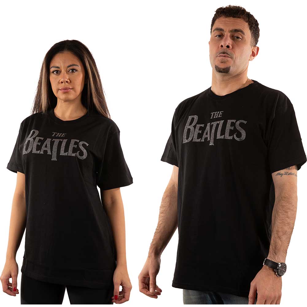 The Beatles Drop T Logo Mens T Shirt