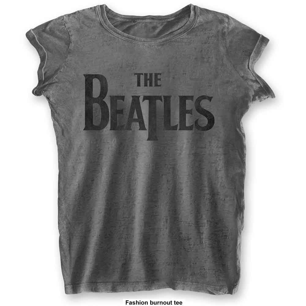 The Beatles Drop T Logo Womens T Shirt