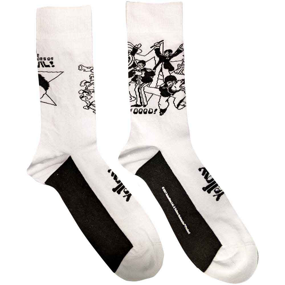 The Beatles Good V Evil Socks White