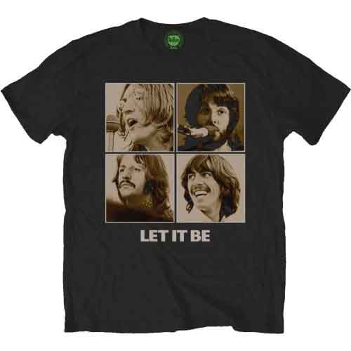 The Beatles Let It Be Sepia Mens T Shirt