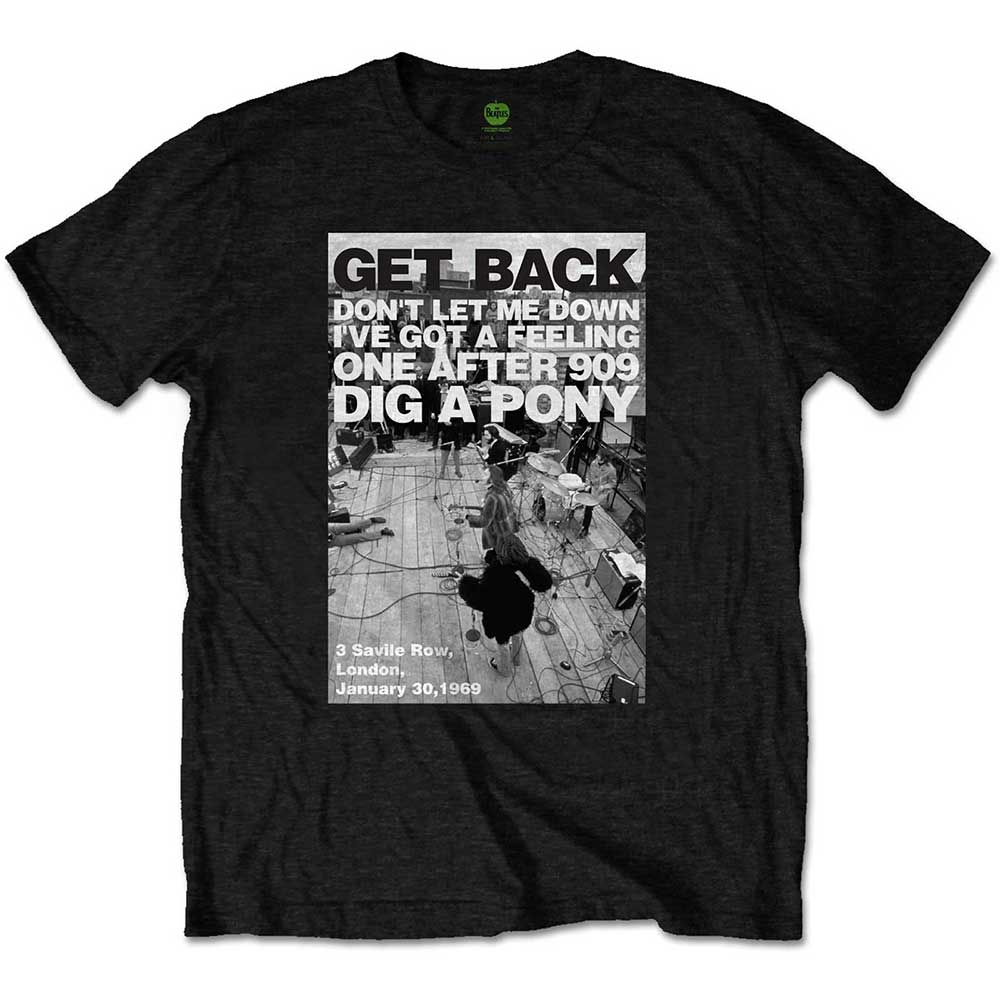The Beatles Rooftop Shot Mens T Shirt