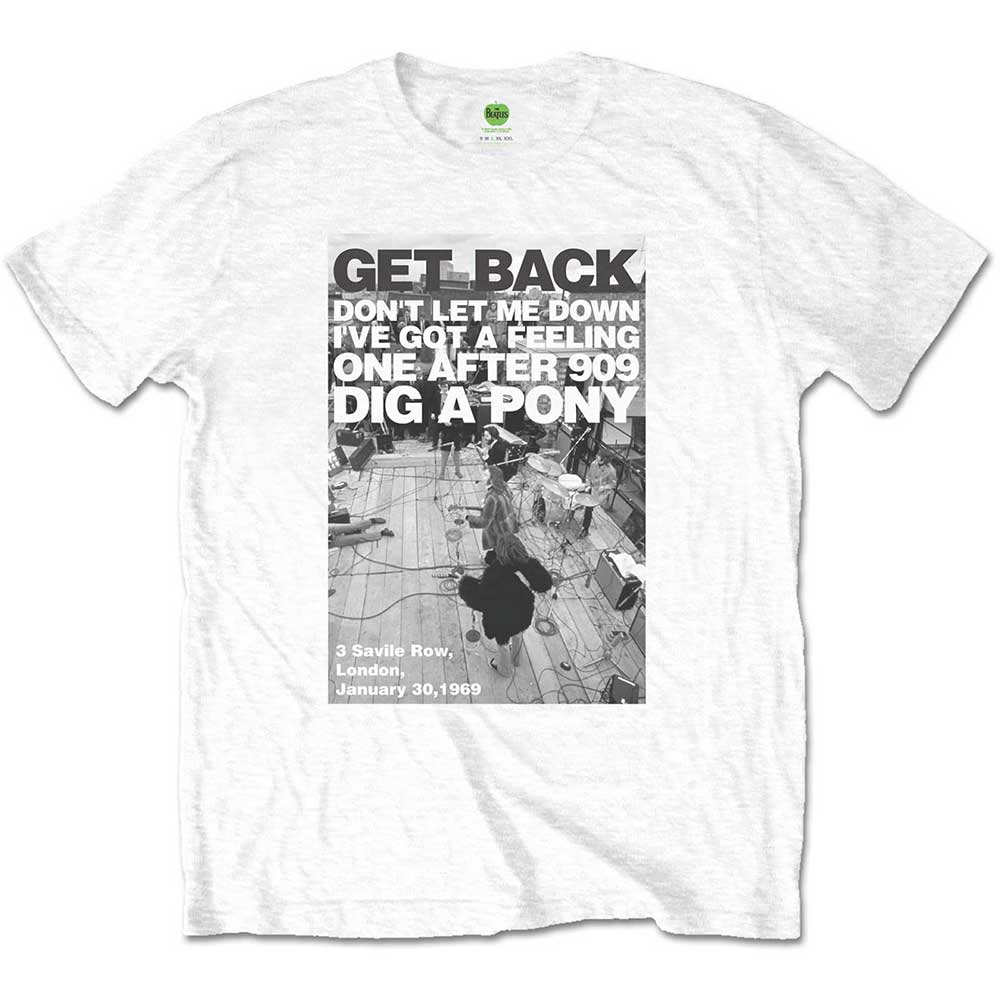 The Beatles Rooftop Shot Mens T Shirt