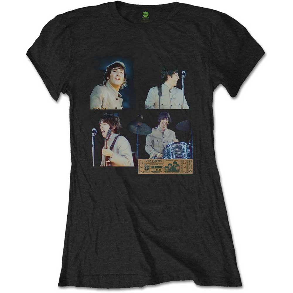 The Beatles Shea Stadium Shots Womens T Shirt