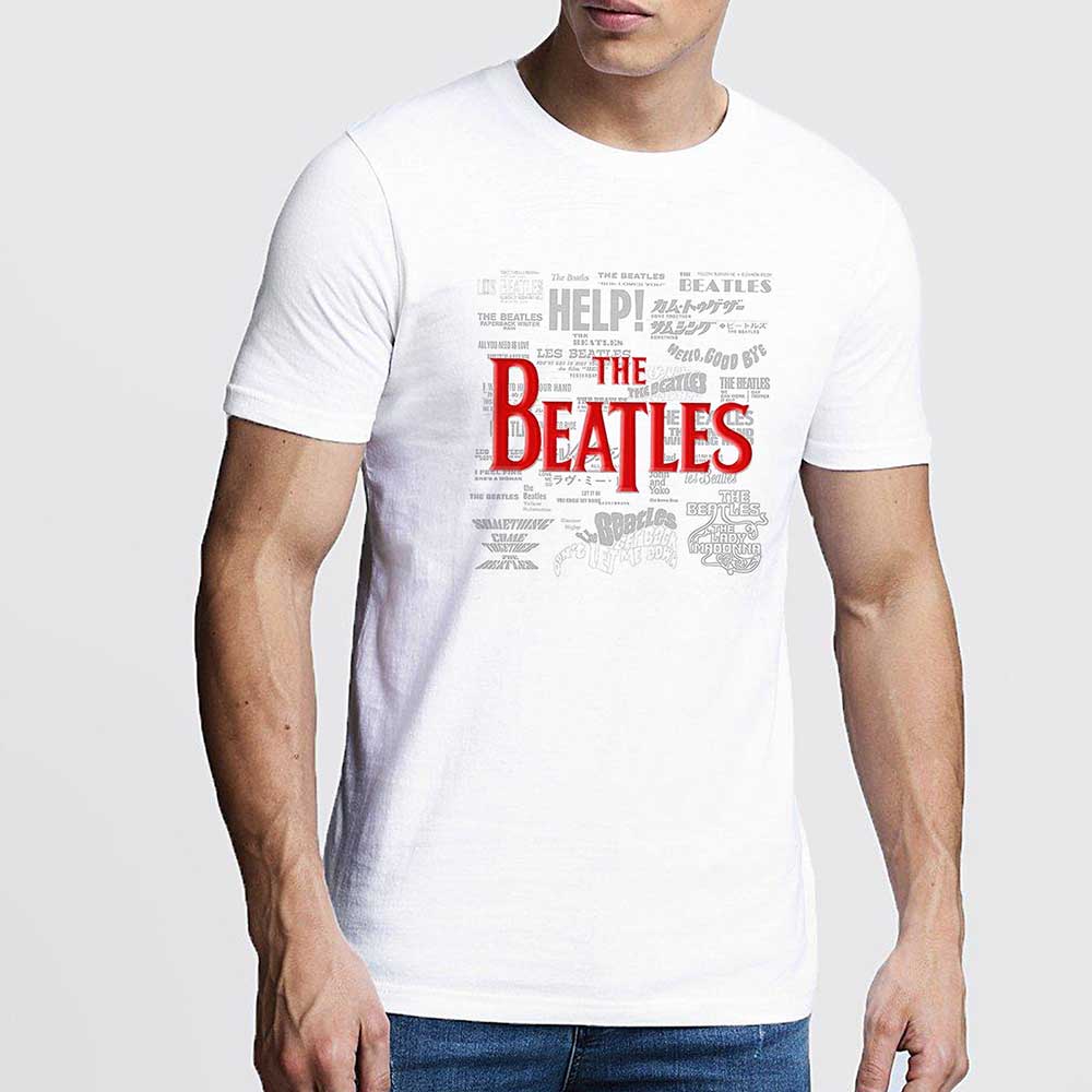 The Beatles Titles & Logos Mens T Shirt