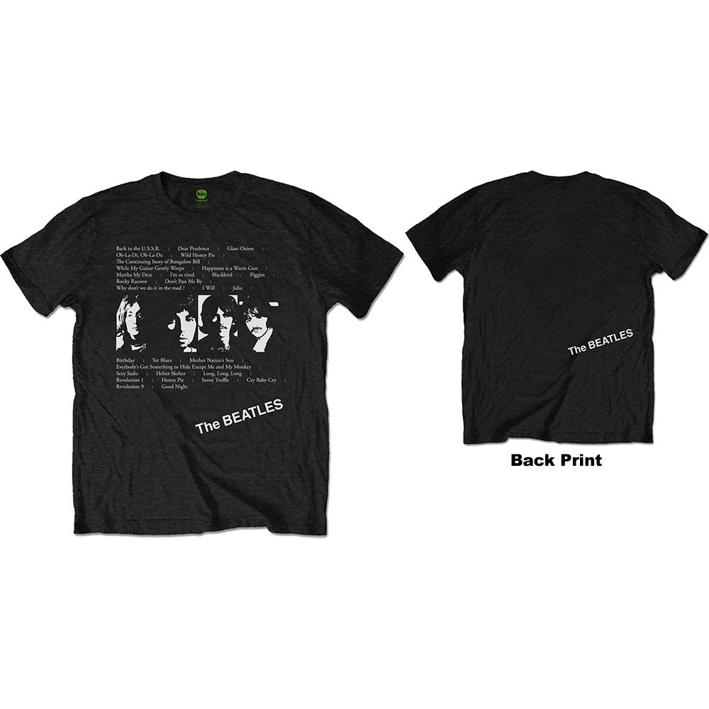 The Beatles White Album Tracks Mens T Shirt