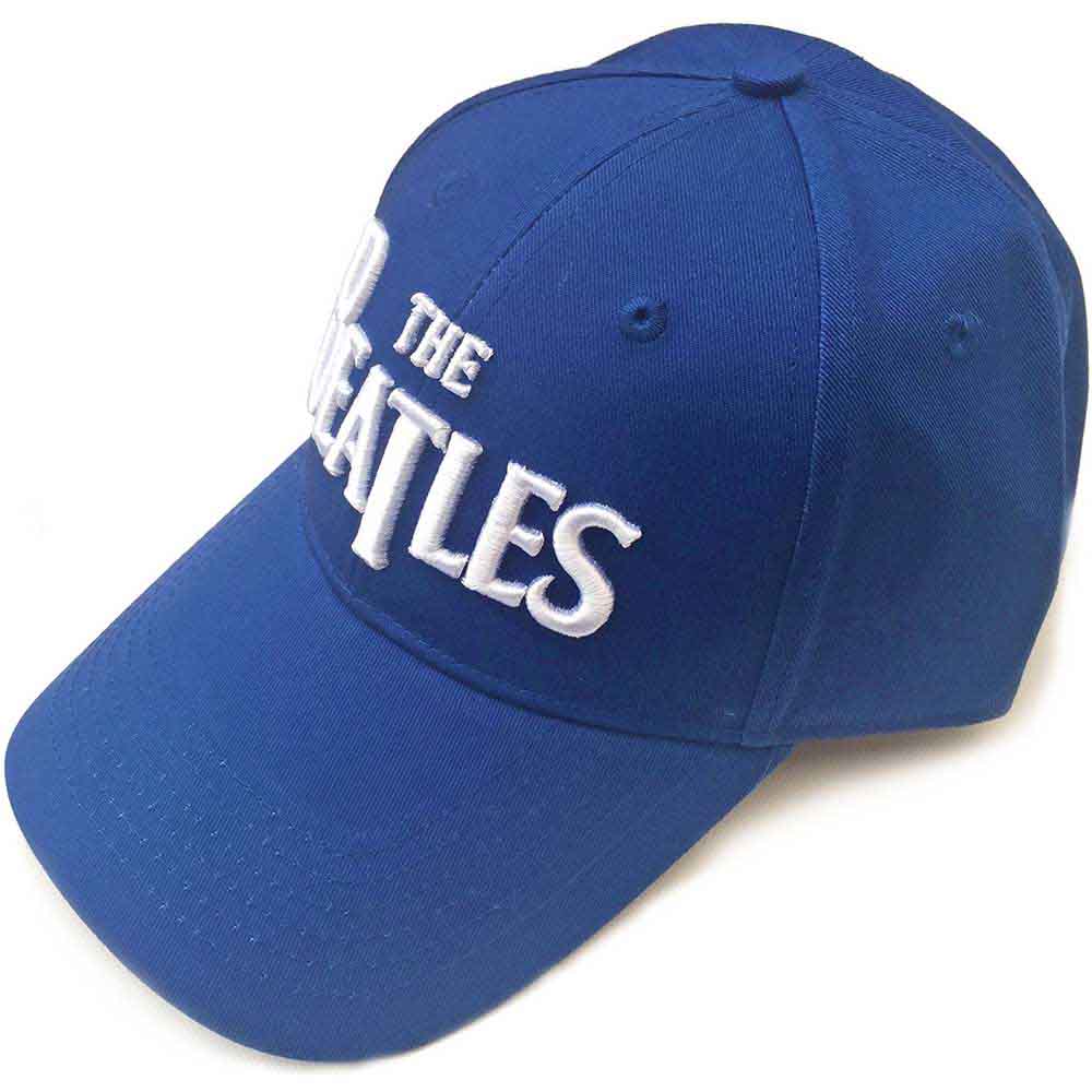 The Beatles White Drop T Logo Hat Blue
