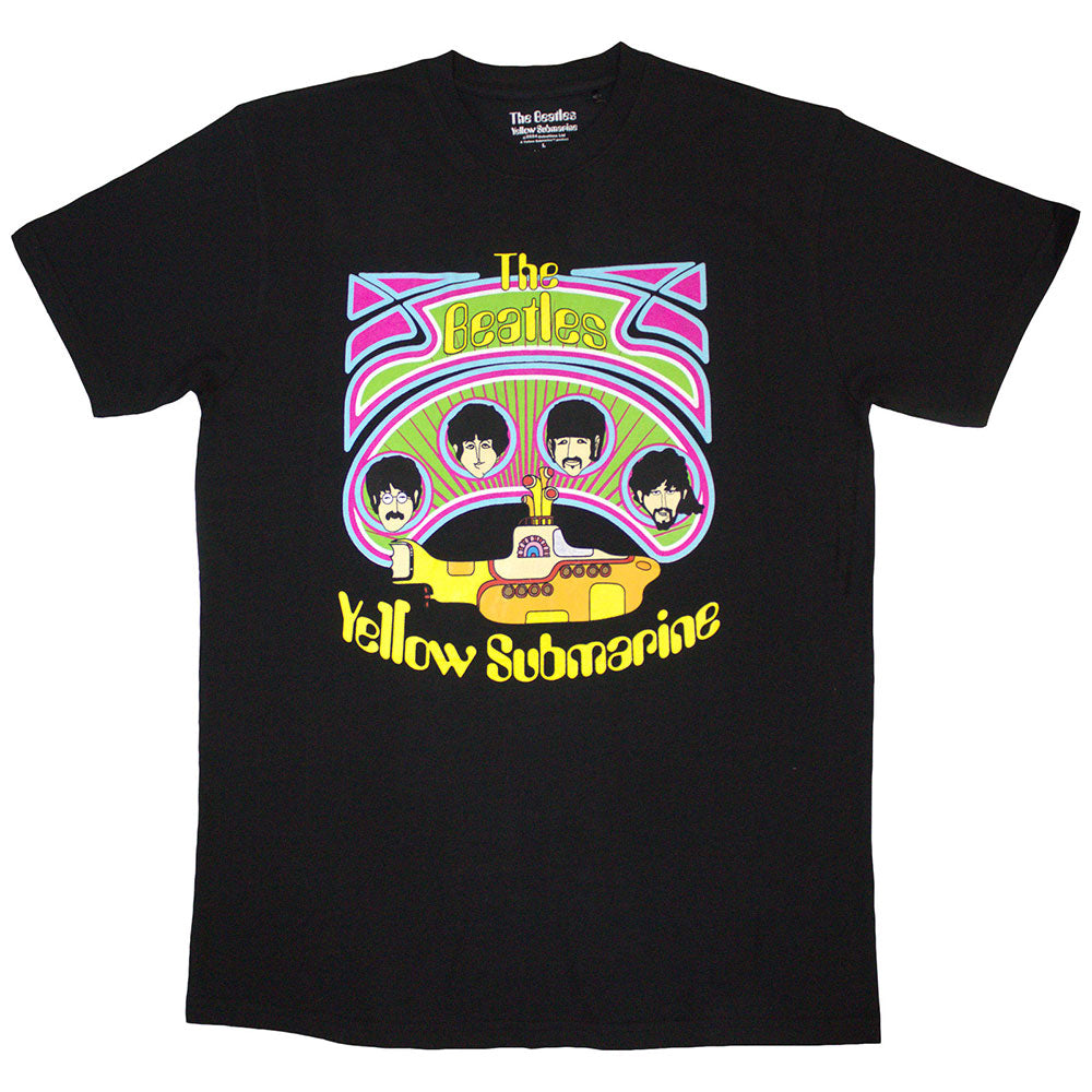 The Beatles Yellow Submarine Heads in Circles v2 Mens T Shirt