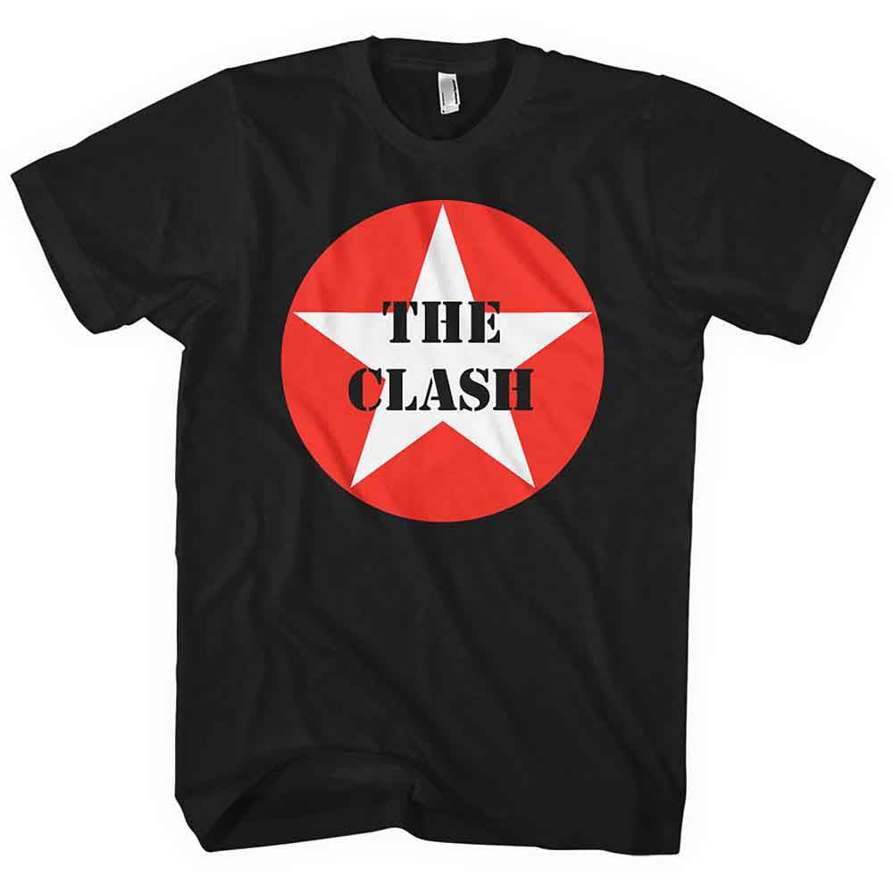 The Clash Star Badge Mens T Shirt