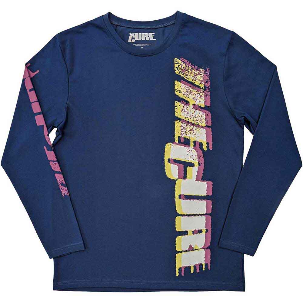 The Cure Glitched Logo Long Sleeve Shirt