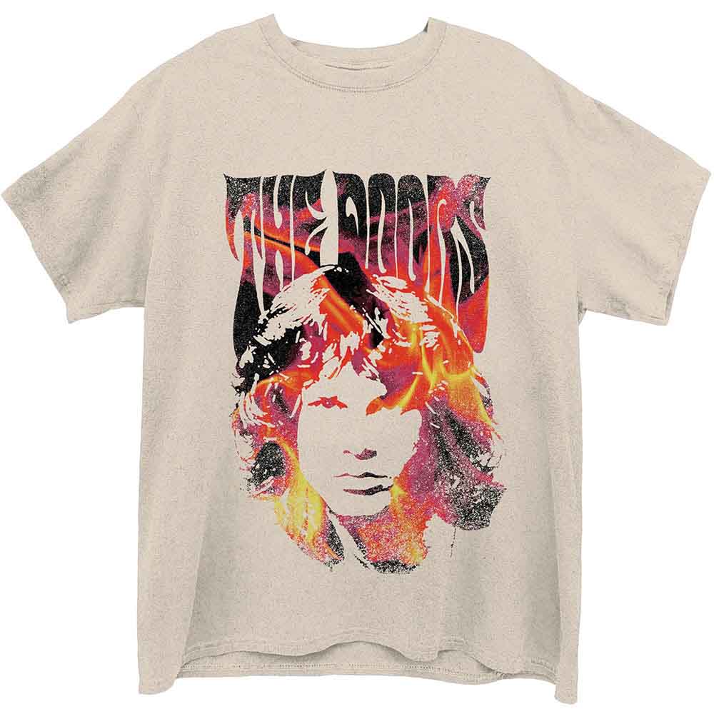The Doors Jim Face Fire Mens T Shirt