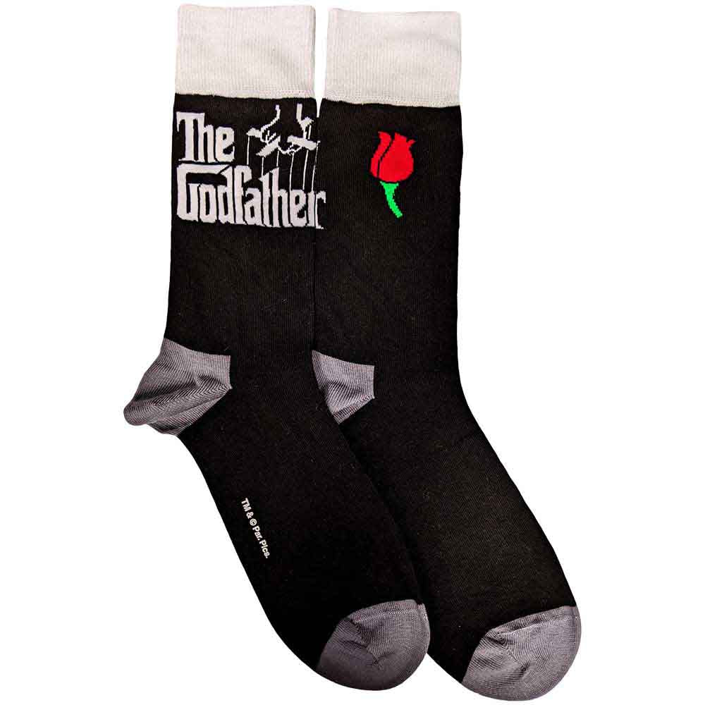 The Godfather Logo White Socks Black