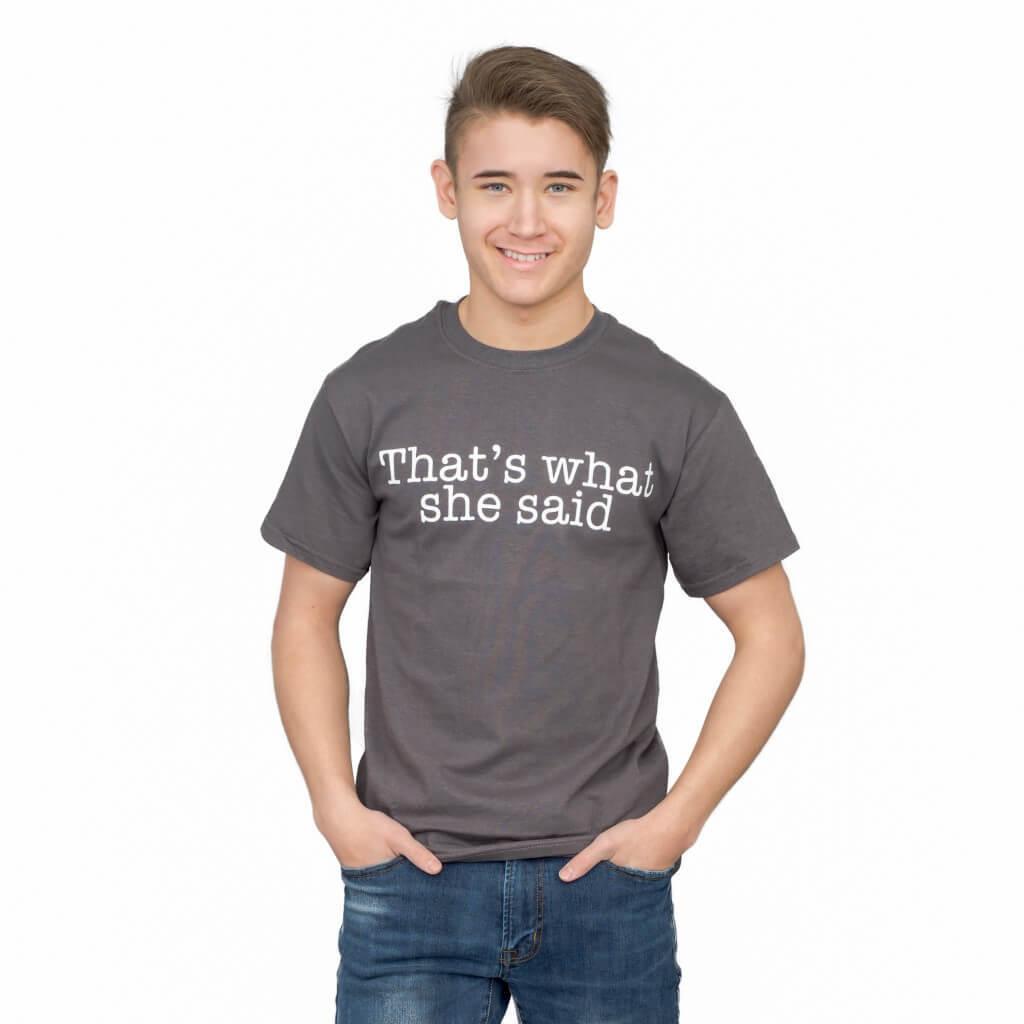 The Office That's What She Said Text T Shirt