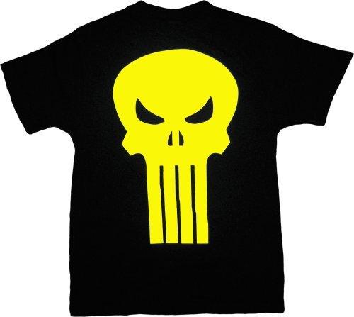 The Punisher Yellow Skull Logo T Shirt
