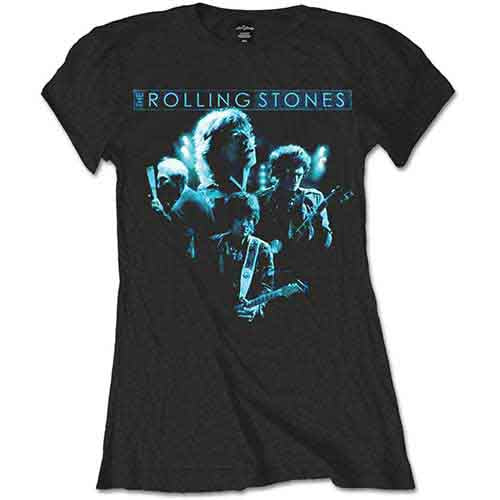 The Rolling Stones Band Glow Womens T Shirt